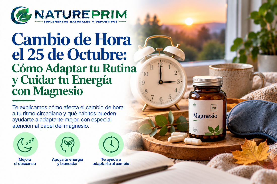 Cambio de Hora el 25 de Octubre: Cómo Adaptar tu Rutina y Cuidar tu Energía con Magnesio