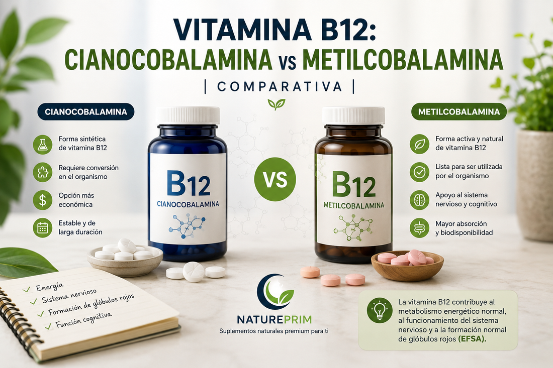 Vitamina B12: Cianocobalamina o Metilcobalamina, ¿Cuál Elegir?