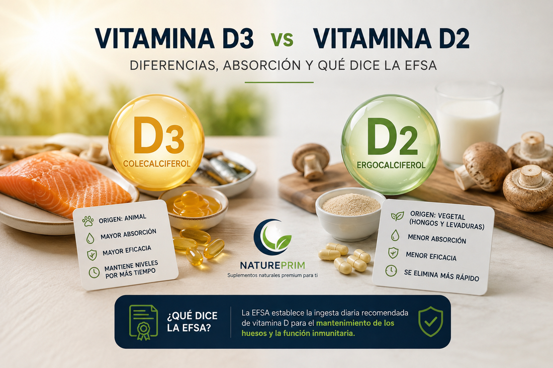 Vitamina D3 vs D2: Diferencias, Absorción y Cuál Elegir