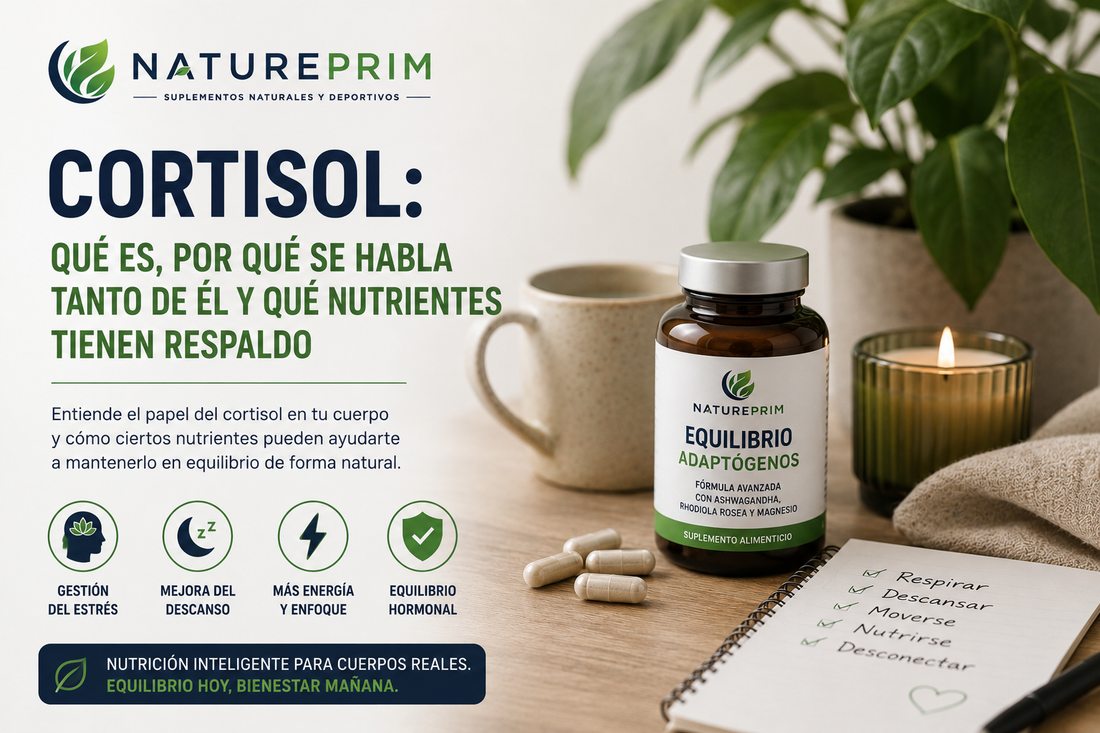 Cortisol: Qué Es, Por Qué Se Habla Tanto de Él y Qué Nutrientes Tienen Respaldo