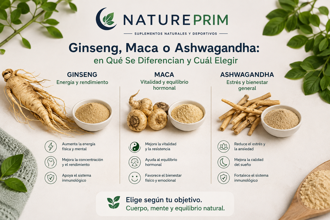 Ginseng, Maca o Ashwagandha: en Qué Se Diferencian y Cuál Elegir