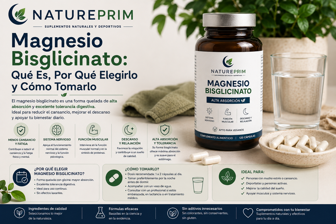 Magnesio Bisglicinato: Qué Es, Por Qué Elegirlo y Cómo Tomarlo