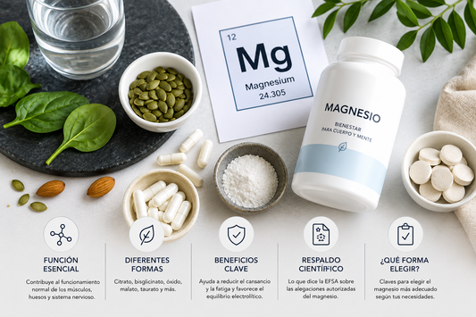 Magnesio: Qué Es, Formas Disponibles y Qué Dice la EFSA