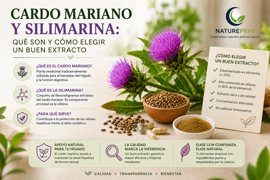 Cardo Mariano y Silimarina: Qué Son y Cómo Elegir un Buen Extracto