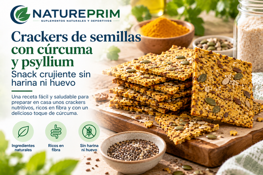 Crackers de semillas con cúrcuma y psyllium: snack crujiente sin harina ni huevo
