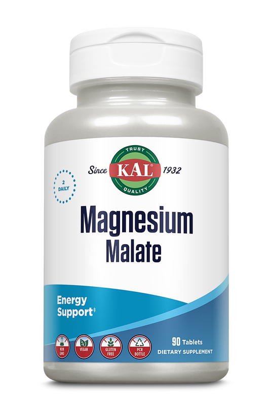 Magnesio Malato 200mg KAL energía muscular 90 comprimidos - suplemento España