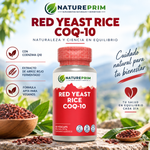 Plus Red Rice & Q10 Solaray | Levadura Roja de Arroz + Niacina + Coenzima Q10 | 60 Cápsulas