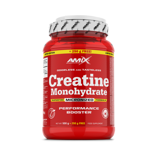 Creatina Monohidrato Micronizada Amix fuerza masa muscular 750 g - suplemento España