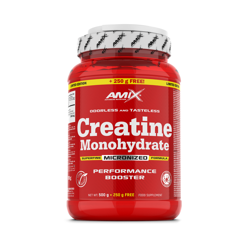 Creatina Monohidrato Micronizada Amix fuerza masa muscular 750 g - suplemento España