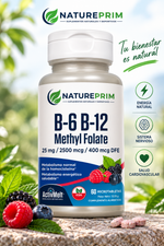 B6/B12 Methyl Folate (Homocystein) KAL| Formas Activas Metiladas | 60 Comprimidos Sublinguales