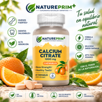 Calcium Citrate 1000mg Solaray | Masticable Sabor Naranja | Sin Azúcar | 60 Comprimidos