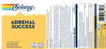 Adrenal Success Solaray | 8 Plantas con Vitaminas C, B5 y B6 | 60 Cápsulas