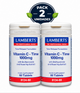 Pack 2 Vitamina C 1000 mg Liberación Sostenida Lamberts | Con Bioflavonoides y Escaramujo | Vegana | 60 Comprimidos