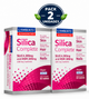 Pack 2 Silica Complete Lamberts | Zinc, Biotina, Vitamina C, MSM y Silicio | Cabello, Piel y Uñas | Vegano | 60 Comprimidos