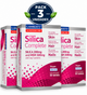 Pack 3 Silica Complete Lamberts | Zinc, Biotina, Vitamina C, MSM y Silicio | Cabello, Piel y Uñas | Vegano | 60 Comprimidos