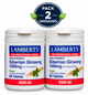 Pack 2 Ginseng Siberiano 1500mg Lamberts | Extracto de Raíz 13:1 Estandarizado en Eleuterósidos | Vegano | 60 Comprimidos