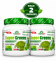 Pack 2 GreenDay Super Greens Smooth Drink Amix | Espirulina, Chlorella y Hierba de Trigo | Sabor Manzana | 360g
