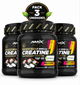Pack 3 Creatine Chewables Black Line Amix | Creapure® 2.500mg | Sin Azúcares Añadidos | 60 Tabletas Masticables