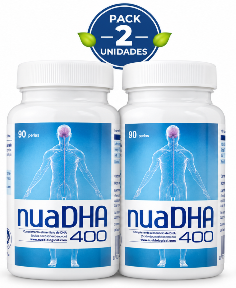 Pack 2 Nua DHA 400 mg IFOS 5★ | Cerebro y Visión | 90 Perlas