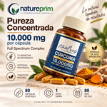 Cúrcuma 10.000 mg EstadoPuro | Full Spectrum Complex | 80 Cápsulas