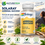 Adrenal Success Solaray | 8 Plantas con Vitaminas C, B5 y B6 | 60 Cápsulas