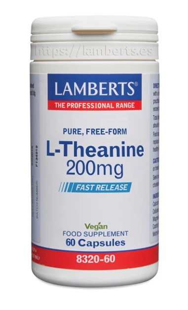 L-Teanina 200mg Lamberts | Forma Libre | Vegano | 60 Comprimidos