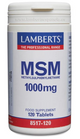 MSM 1000mg Lamberts | Metilsulfonilmetano de Origen Vegetal | Vegano | 120 Comprimidos