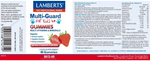 Multi-Guard for Kids Lamberts | Gominolas Multivitamínicas | 12 Vitaminas y Minerales | Sabor Fresa | 60 Uds.