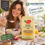 Pack 2 Salvado de Avena BIO El Granero Integral | Fuente de Fibra y Beta-Glucanos | 500 g