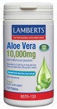 Aloe Vera 10.000mg Lamberts | Extracto 200:1 del Gel Interior | Vegano | 120 Comprimidos