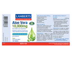 Aloe Vera 10.000mg Lamberts | Extracto 200:1 del Gel Interior | Vegano | 120 Comprimidos