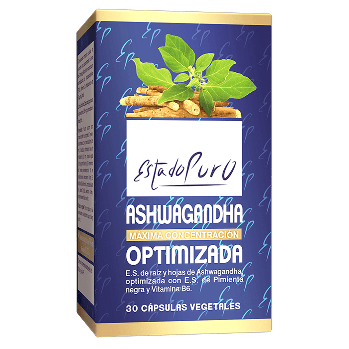 Ashwagandha Optimizada EstadoPuro estrés energía vitamina B6 Tongil 30 cápsulas - suplemento España