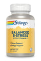 Nutritionally Balanced B-Stress Solaray | Complejo B Completo + 300mg Vitamina C | 100 Cápsulas