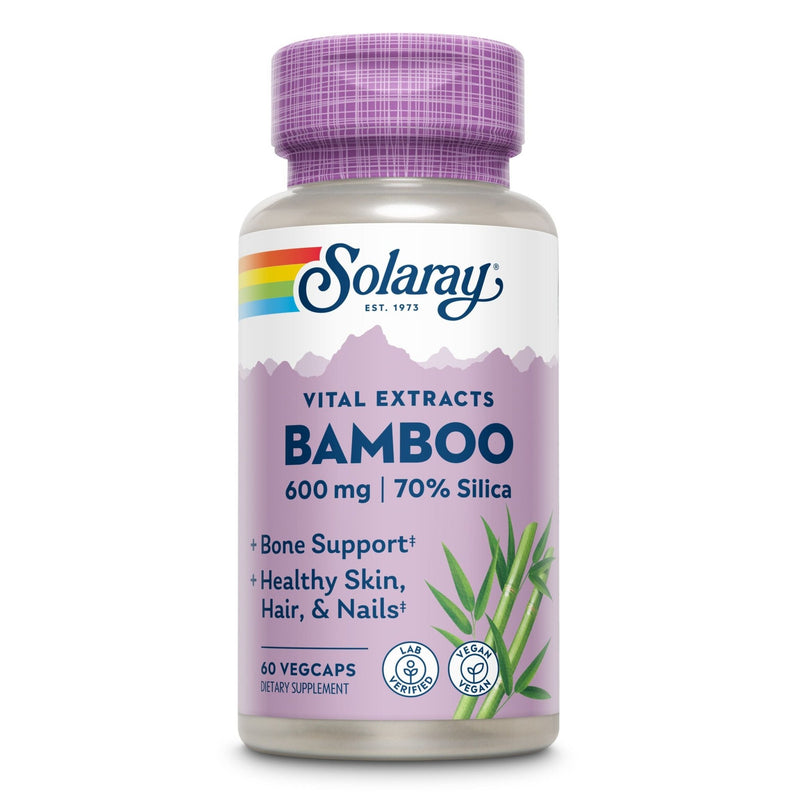 Bambú 600 mg Solaray | 70% Sílice | Piel y Cabello - Natureprim