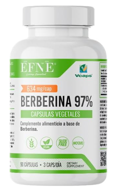 Berberina 97% EFNE | 1.500mg por Dosis | Vegana | 90 Cápsulas
