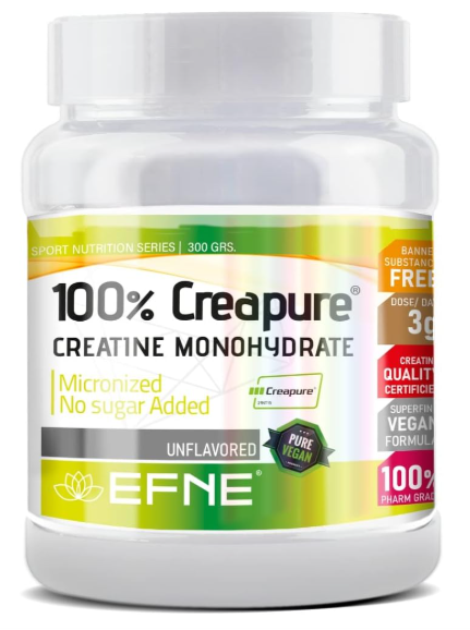 Creatina Creapure® EFNE | 100% Pureza Certificada | Vegana | 300g