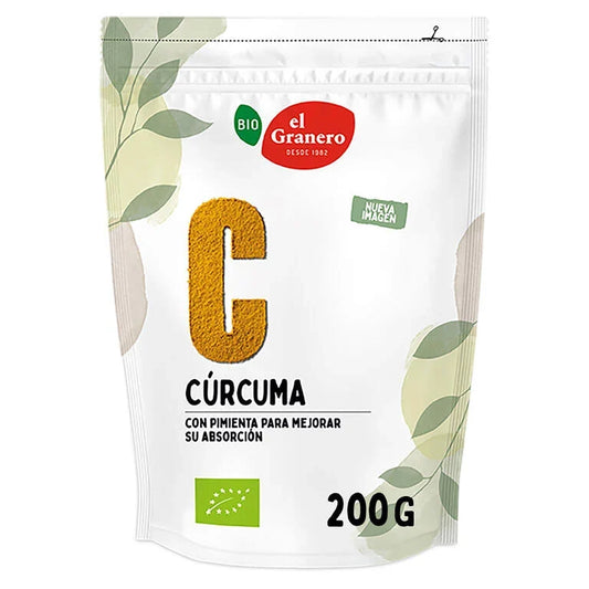 Cúrcuma y Pimienta BIO El Granero Integral especia en polvo 200g - condimento ecológico España