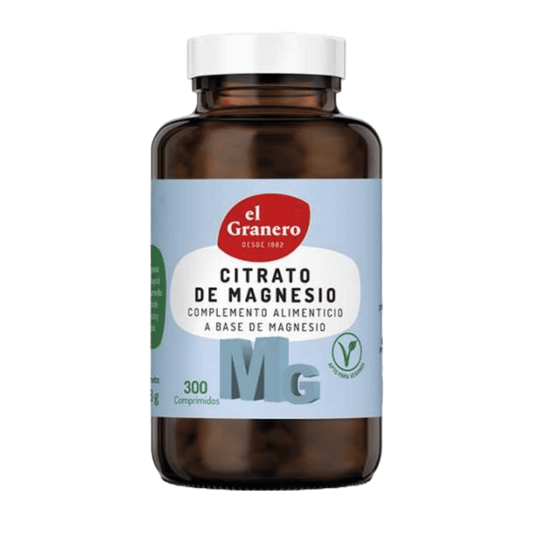 Citrato de Magnesio El Granero Integral alta absorción 300 comprimidos 760mg - suplemento España