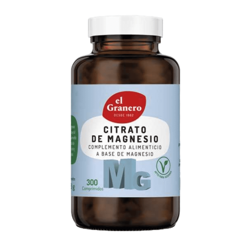 Citrato de Magnesio El Granero Integral alta absorción 300 comprimidos 760mg - suplemento España