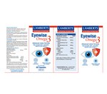Eyewise Omega 3 Lamberts | DHA 250mg, Luteína 20mg, Zeaxantina y Vitamina D3 | 60 Cápsulas