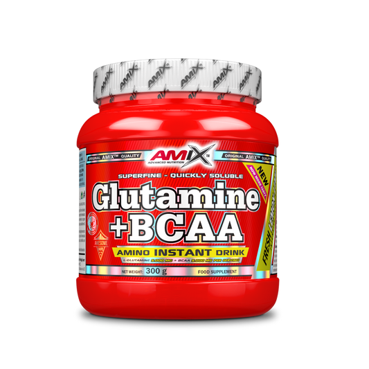 Glutamina + BCAA Amix recuperación muscular 300 g - Natureprim