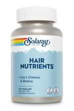 Nutrients Hair Solaray | Biotina, Zinc, Vitaminas del Grupo B y Extractos Vegetales | 120 Cápsulas