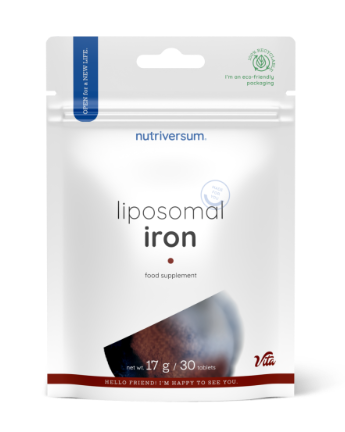 Hierro Liposomado Nutriversum VITA | Liposovit® + Vit. C, B6 y Ácido Fólico | 30 Tabletas