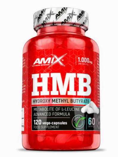 HMB Amix | 500mg por Cápsula | Cápsulas Veganas | 120 Cápsulas