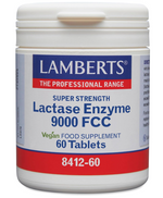 Complejo de Lactasa 9000 FCC Lamberts | Mejora la Digestión de la Lactosa | Vegano | 60 Comprimidos