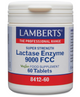 Complejo de Lactasa 9000 FCC Lamberts | Mejora la Digestión de la Lactosa | Vegano | 60 Comprimidos