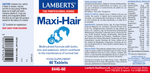 Maxi Hair Lamberts | Bienestar del Cabello, Piel y Uñas | 23 Nutrientes | 60 Comprimidos