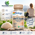 Pack 3 Melena de León Solaray | Hericium erinaceus Fermentado | 60 Cápsulas