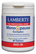 Meno Pause Complex Lamberts | Lúpulo (Lifenol®), Isoflavonas de Soja y Salvia | Vegano | 30 Comprimidos