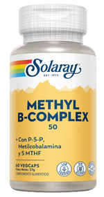 Methyl B-Complex 50 Solaray | Vitaminas B en Formas Coenzimadas | Vegano | 60 Cápsulas